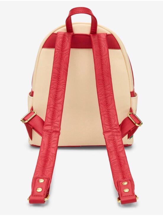 Loungefly Disney Beauty & The Beast Belle Roses Magnetic Door Mini Backpack NWT main image 4